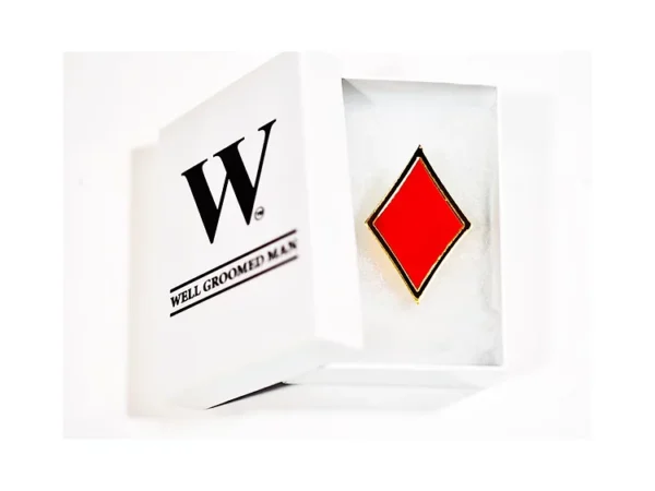 Red Diamond Lapel Pin